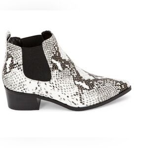BLONDO Waterproof Snake Print Chelsea Bootie